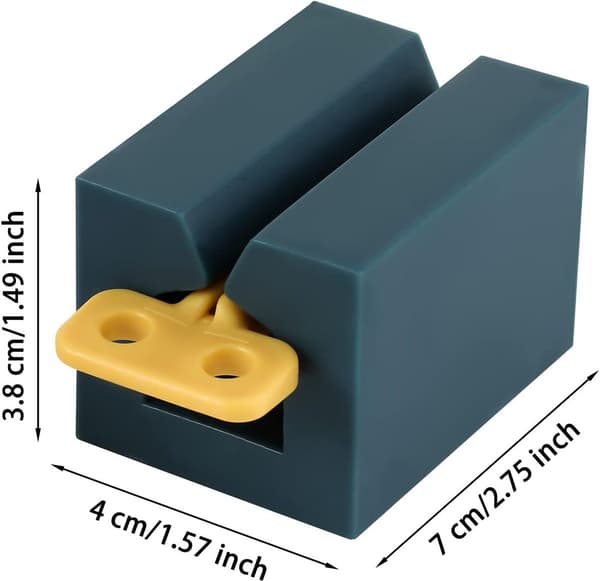 Tannkremtuberuller, plasttuberuller med stativ, for tannkrem- og kremtuber, 4-pakning, 7 × 4 × 3,8 cm