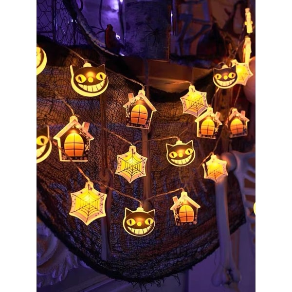 Halloween pumpa String Lights 3 meter 20 stykker for rom hage dekorasjon stil 2