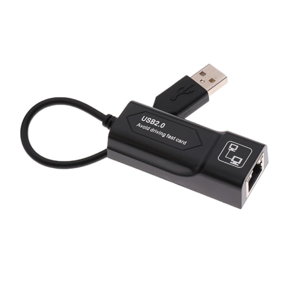 USB Ethernet Adapter USB 2.0 Netværkskort til RJ45 Lan 100Mbps