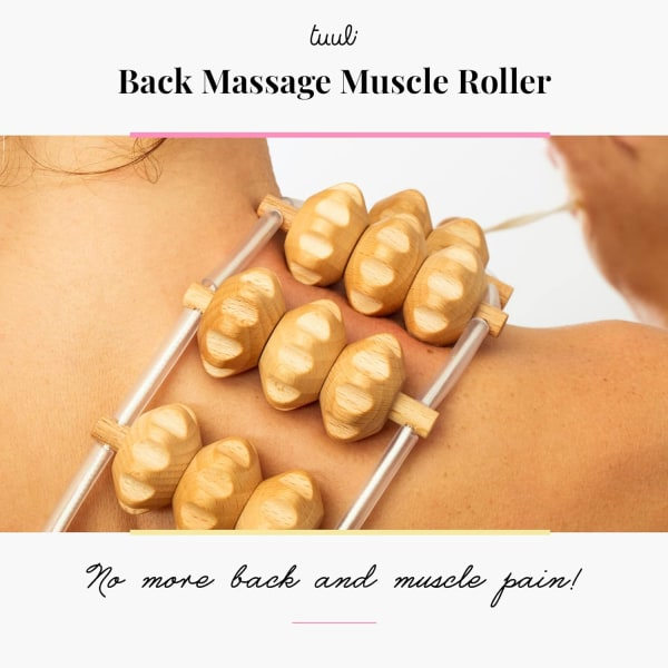 Tuuli Tillbehör Ryggmuskelmassager Massagerulle Trä Equi