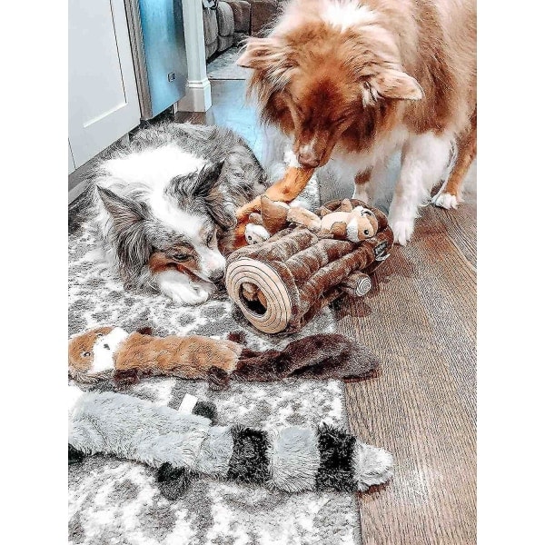 3 st Skinny Peltz No Stuffing Pipande plysch Hundleksak No Danger Dog Chew Toys Set