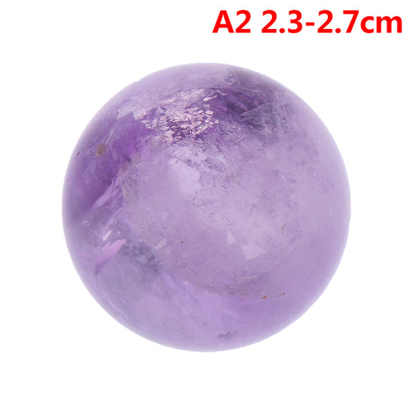IC 1x naturlig ametist kvartsstensfär Crystal Fluorit Ball H A2