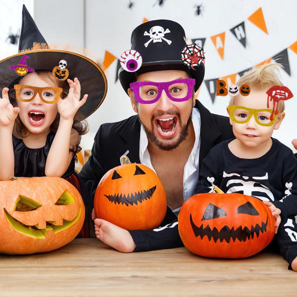 IC 9 stk Halloween-briller, Halloween Party Favor Party