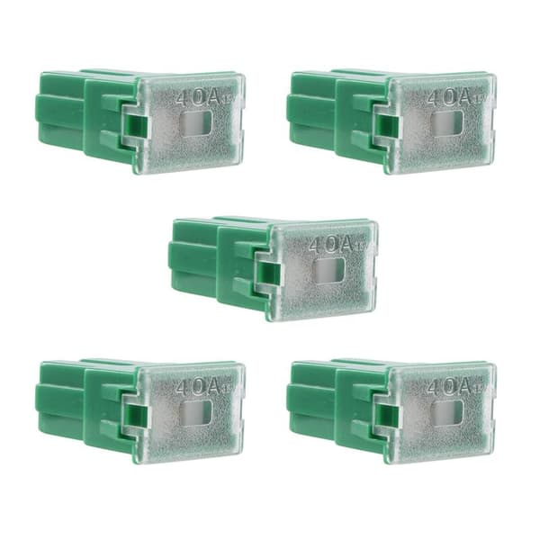 5 x Grøn 40A Plug-in Blade PAL Bil Sikring