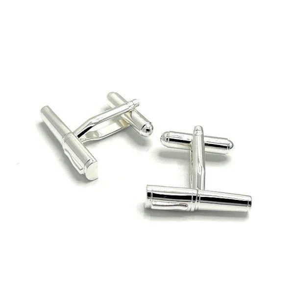 Pen Cufflinks Silver