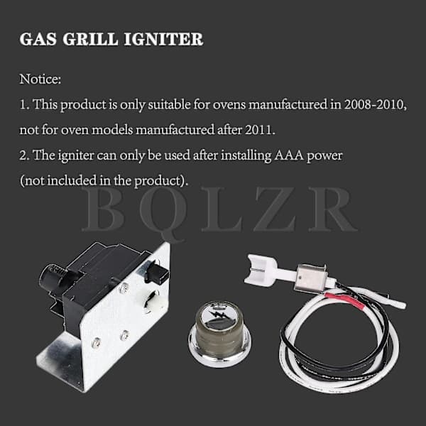 Grilltenner Erstatningssett Metall Plast for Weber Genesis E 310 E 320 Gassgriller Sølv Svart 78x59mm