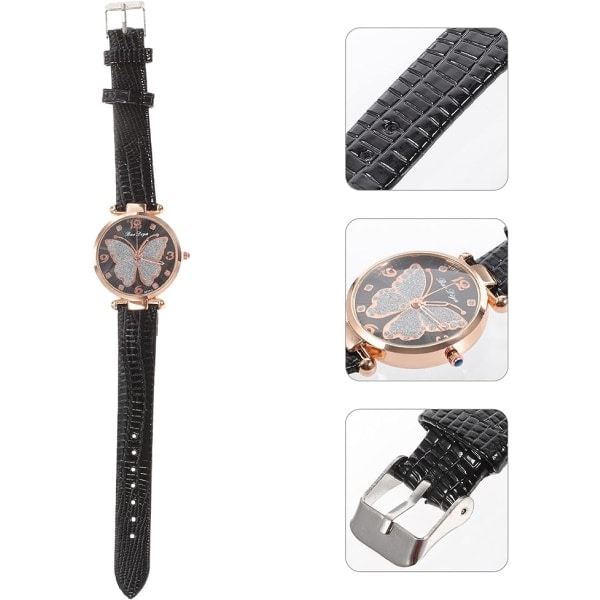 IC Watch: Analog Kvartsur med Fjärilsurtavla för Kvinnor