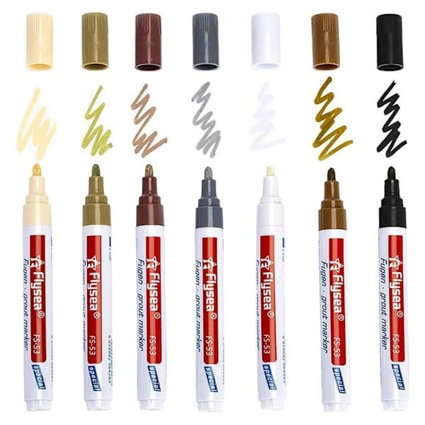 Kakelfogsreparationspenna Keramisk Repbättringsförsegling för Golv- och Väggkakel Beige Beige