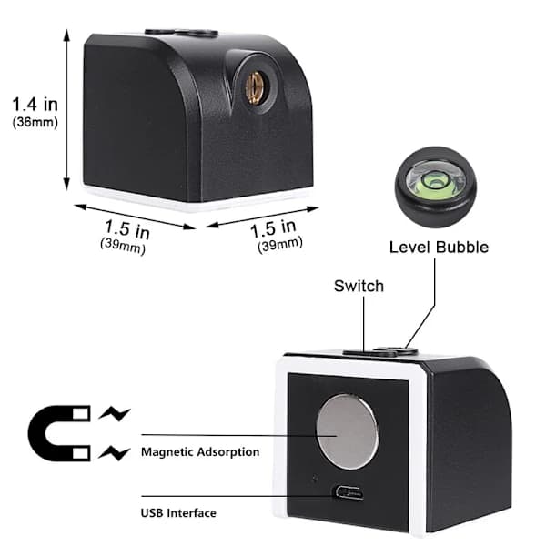 Portable Red/Green Laser Level Horizontal Vertical Cross Line Mini Meter Red Light Red Light