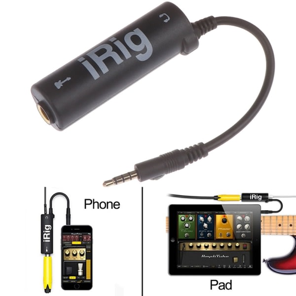 IC 1Pc Guitar Interface I-Rig Converter Ersättningsgitarr för Pho Black one size