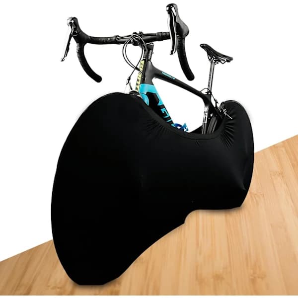 Cykelhjulovertræk Høj elastisk vaskbar støvtæt polyester opbevaringspose til indendørs transport 24-26 tommer sort