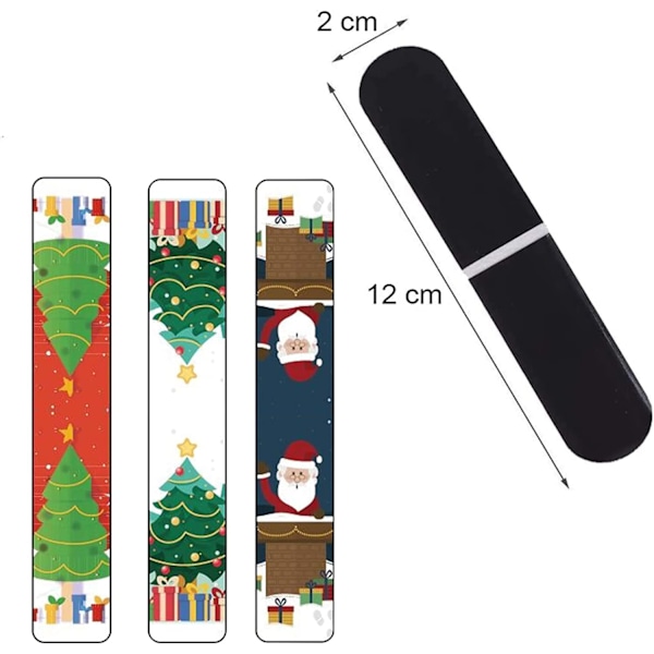 Magneettiset kirjanmerkit, magneettiset joulukirjanmerkit, värikkäät magneettiset kirjanmerkit lapsille, sivumerkit, 30 kpl
