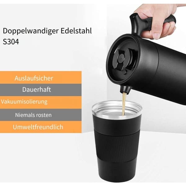 IC NOE Termosmugg, varm og kald kaffekopp, resemugg