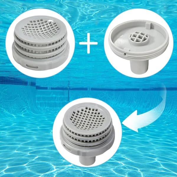 Poolsilskoppling och returmunstyckessats för ovanjordspooler, tillbehör för swimmingpooler