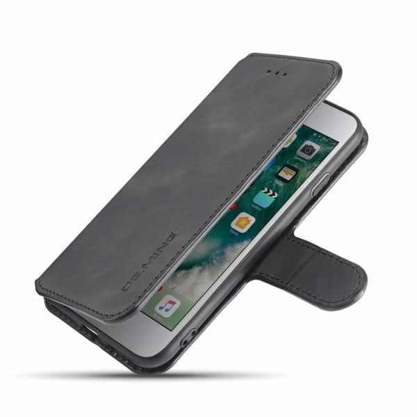 IC iPhone 7/8 mobilveske PU-lær Svart
