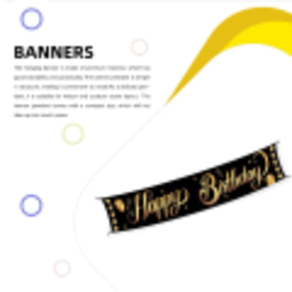 IC Party Banner -riipus Hemdekorationer Tee itse -koristelu, Tyyppi 4