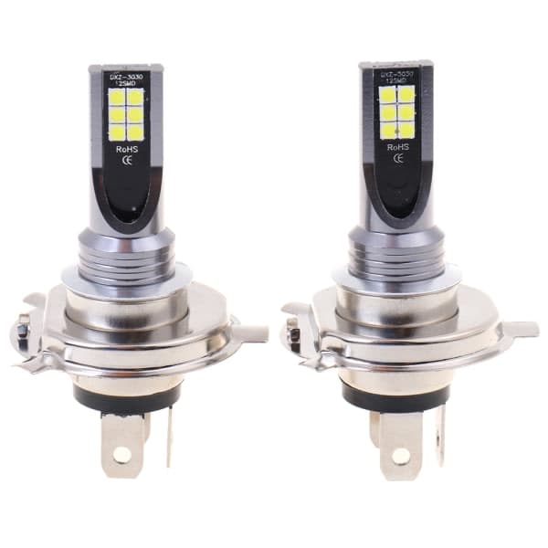 IC 2X H4 200W 12000LM LED Auton Sumuvalot