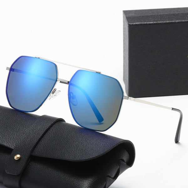 IC Solglasögon UV-skydd aviator solglasögon silver båge