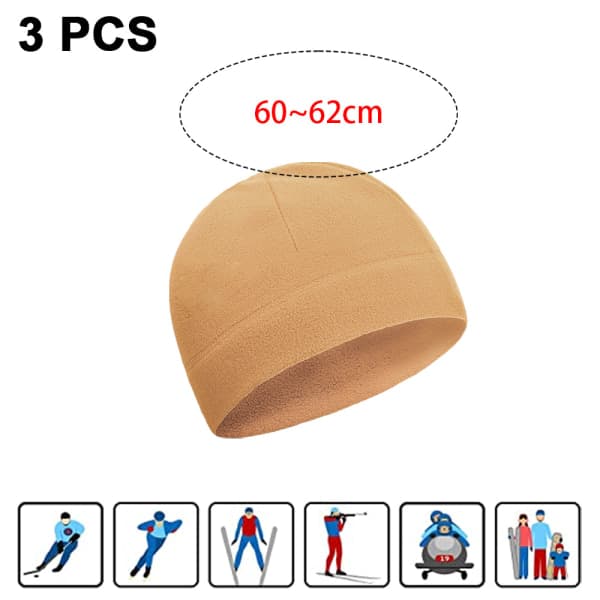 3-pack Vintervarm Mössa i Mjukt Polarfleece, Tjock
