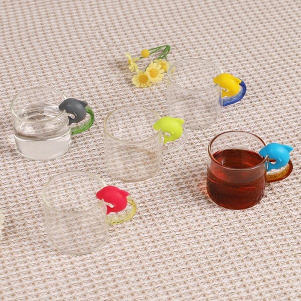 Glasmarkörer 6 stycken silikon vinglasmarkörer glasmarkörer P