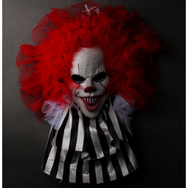 IC Halloween Skräck Clown Girlang Dörrhängande Girlang Dekoration Väggdekoration Spökfestival Fest Scenprydnad