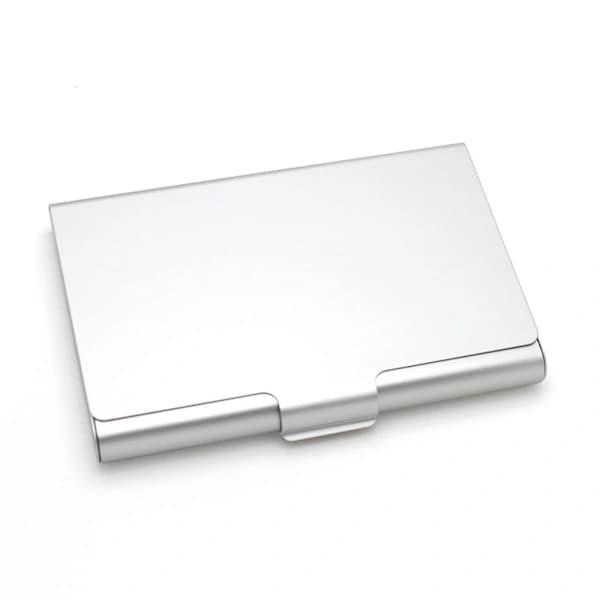 Visitkortholder, farvet aluminiumslegeringsetui med RFID-beskyttelse