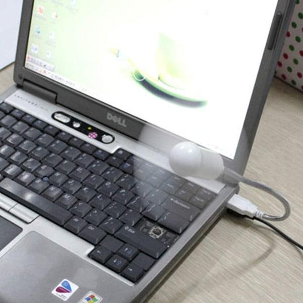 IC 4 stk Mini Mobil Bærbar USB-drevet Kjøleventilator Svanehals Luftviften for Stasjonær PC Datamaskin Bærbar Tablet