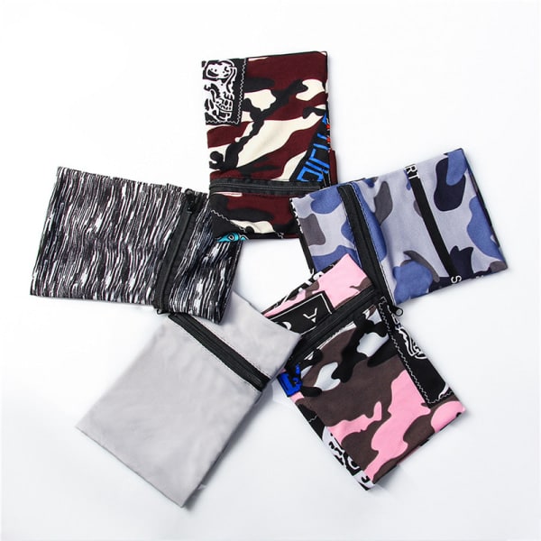 IC Multifunktionellt armband med dragkedja Ankel Wrap Sport handledsrem plånbok B