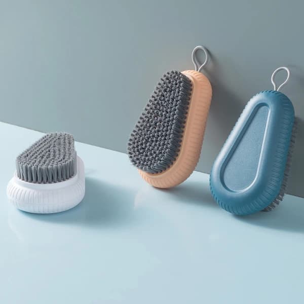 Simple Non-Slip Plastic Laundry Brush Household Brush Soft Bristle