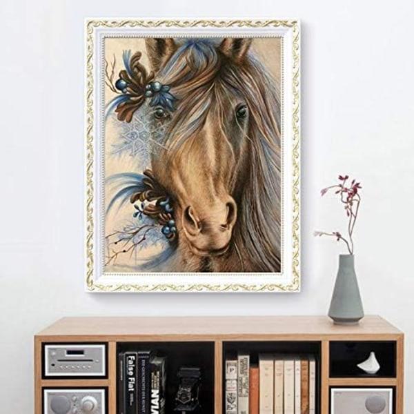 5D DIY Diamant Vuxna Barn Set Häst Full Diamantbroderi Korsstygn Kristall Diamond Painting Bildkonst Väggmålningssöm Set 15