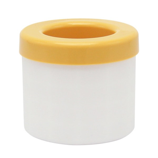 IC Silikoncylinderkubbrikker med lokk Maker Cup Mould Gult lokk