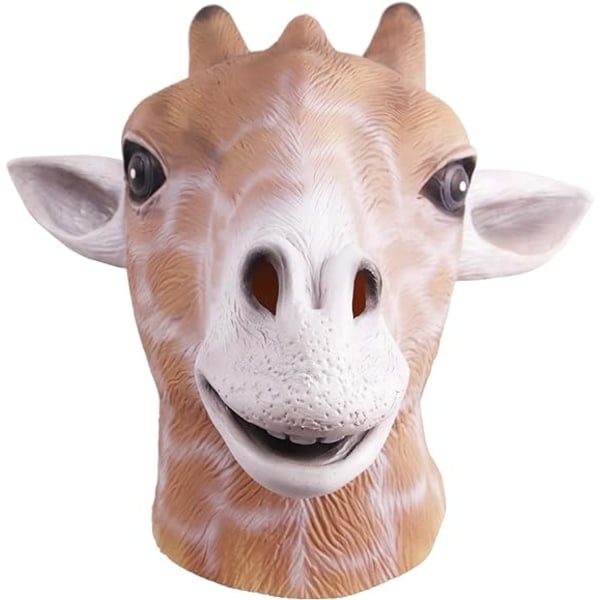 IC Halloween Söt Giraffe Head Mask Kostym Party Deer Head Mask Cosplay rekvisita