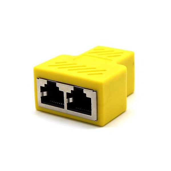 IC 1st Cat6 RJ45 8p8c Liitäntä Dual RJ45 Splitter Verkko Ethernet Patch Cord Adapteri