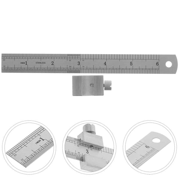 Machine Ruler Metal Straight Edge Measuring Tool Drawing 3x 3x