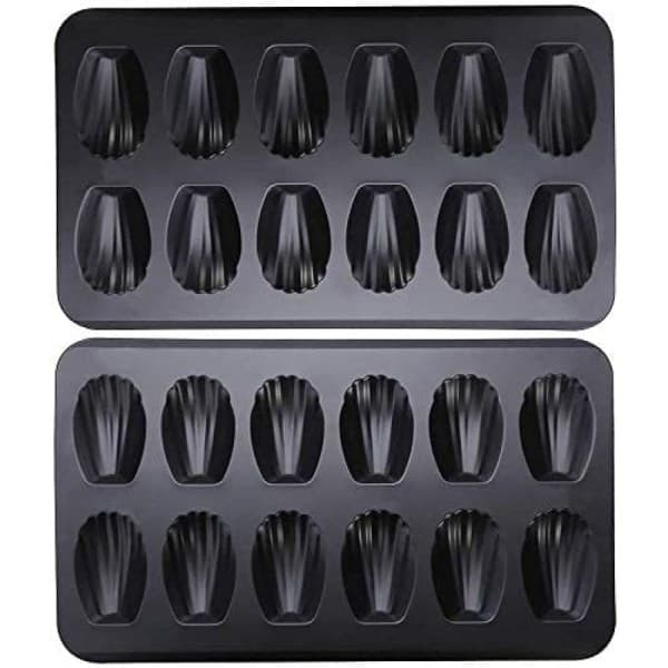 IC 2-pack Nonstick Bakform 12 Koppar Tjock Skalformad