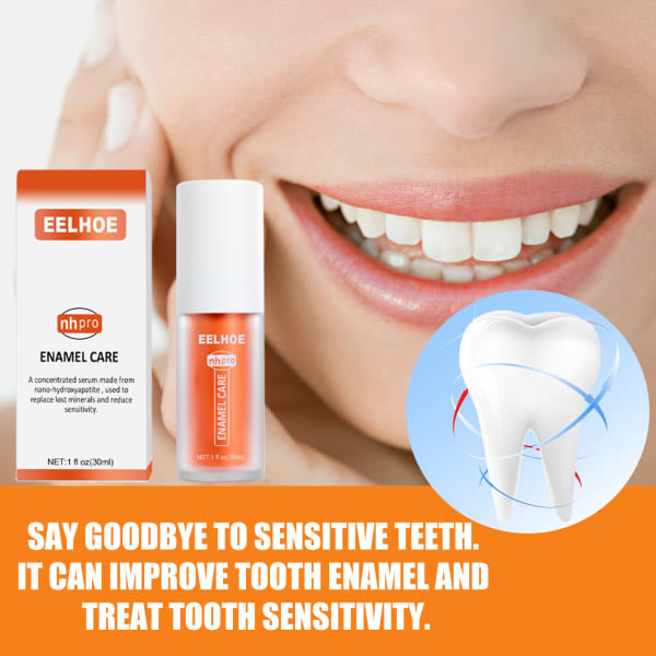 Reparasjon av tenner, rengjøring av munhygien, tandkräm lila + appelsin