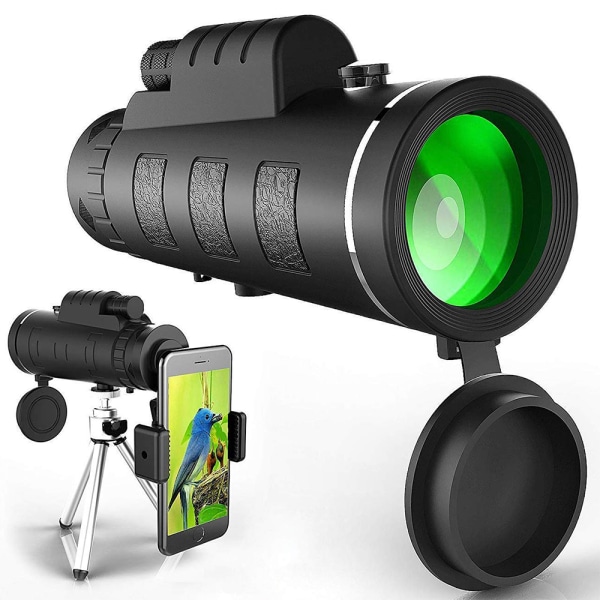 Monokulär Teleskop Jakt Camping Resor Vatten Spaning Fiske Utomhus Vandring Smartphone Adapter Kamera Stativ Essential Telefon Scope Fantastiskt Ljus