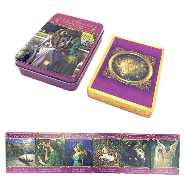 IC Iron Box Romance Angels Oracle Card Tarot Party Brädspel Divi Multicolor one size