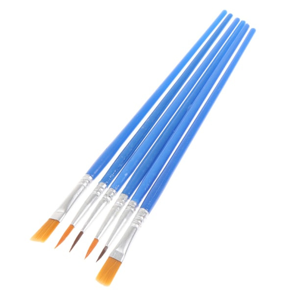 50 stk. flate malepenselsett med nylon, liten børste, bulk B