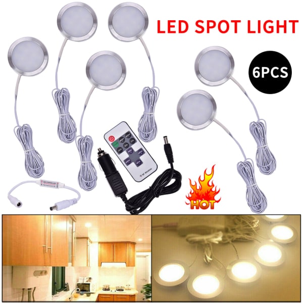 IC 6x indvendige LED-spots til autocamper, campingvogn, autocamper, autocamper