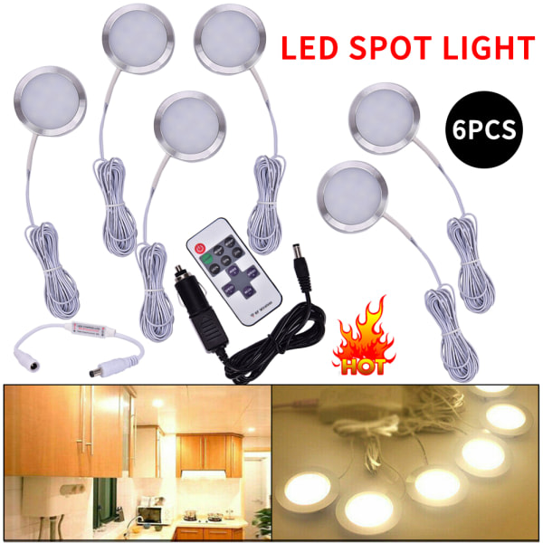IC 6x sisätilojen LED-spotit asuntoautoon, matkailuautoon, asuntovaunuun, matkailuautoon