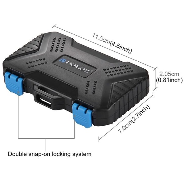 IC 27-i-1 minnekortboks 4CF 8SD 9TF 1kort 1standard 2microsim 2nanosim