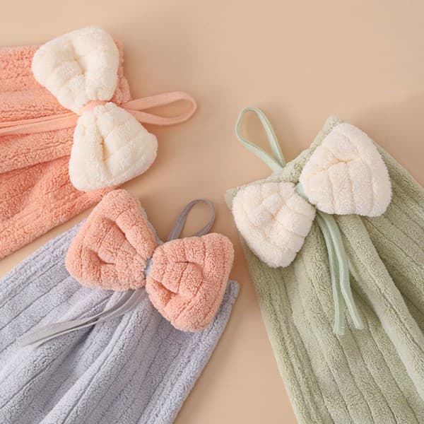 IC e Cartoon Bow-knot Handdukar Kök Badrum Superabsorberande A3