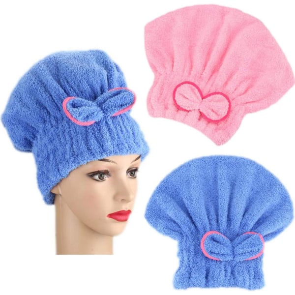 IC Torrhårhatt, 2-pack torkbadhatt Duschhuvudbad och spa