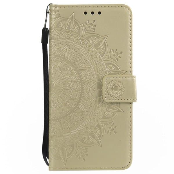 IC iPhone 7/8/SE (2020/2022) - Mandala Lommebokveske - Gull Gull