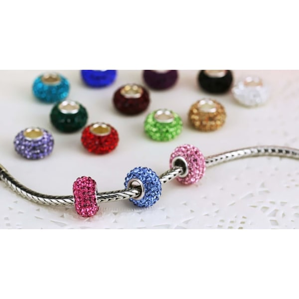 IC Hvit Bjørk Passform Pandora Charm Armbånd Hele Måneden Birthstone Beste Fødselsdagsgaver For Kvinner Og Jenter DIY