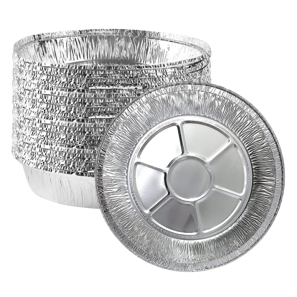 IC 20-pack 9-tums pajformar/engångstallrikar/aluminiumfoliequicheform