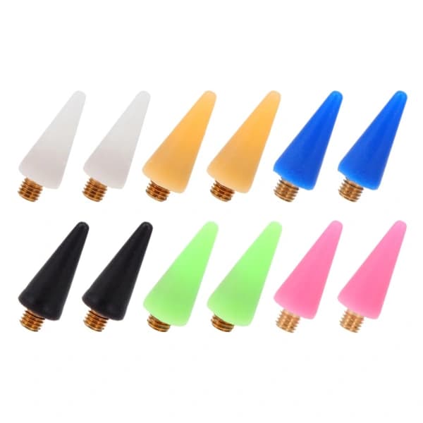 12 Pcs Nail Dotting Pen Point Drill Wax Head Rhinestone Pen Replacement