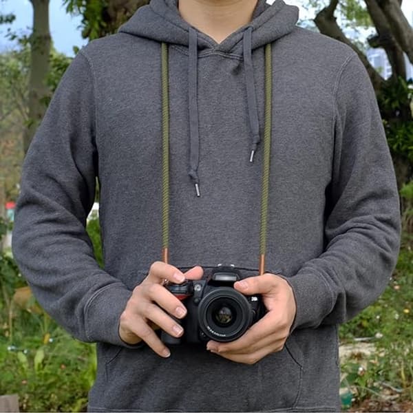 100cm - Camera Strap - Soft - Cotton Camera Strap - Neck Strap - Camera - Camera Accessories - Mirrorless - Cameras - System Cameras - Army Green