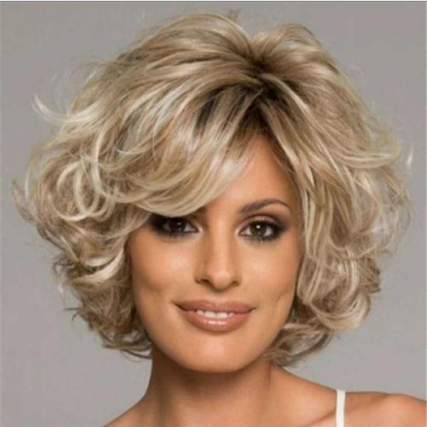 IC Moderiktig damer kort lockig peruk - blond
